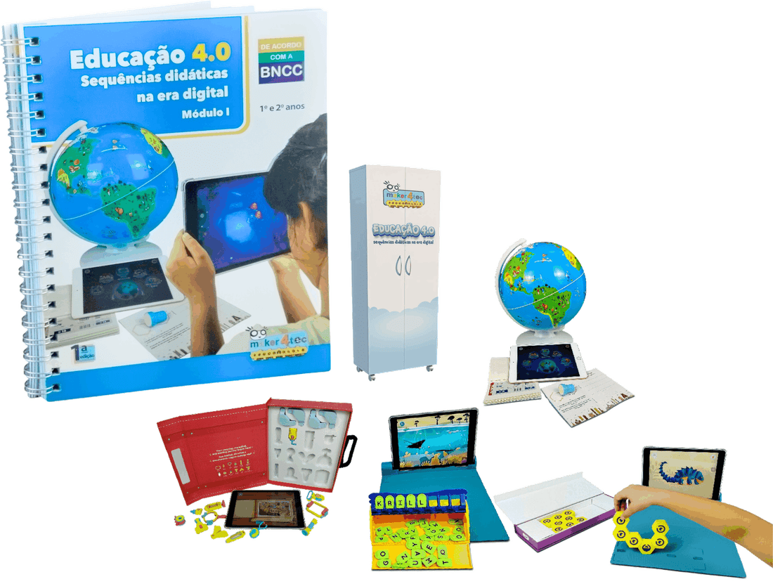 Coleção Educação 4.0 — Livro Metodológico, armário e recursos interativos