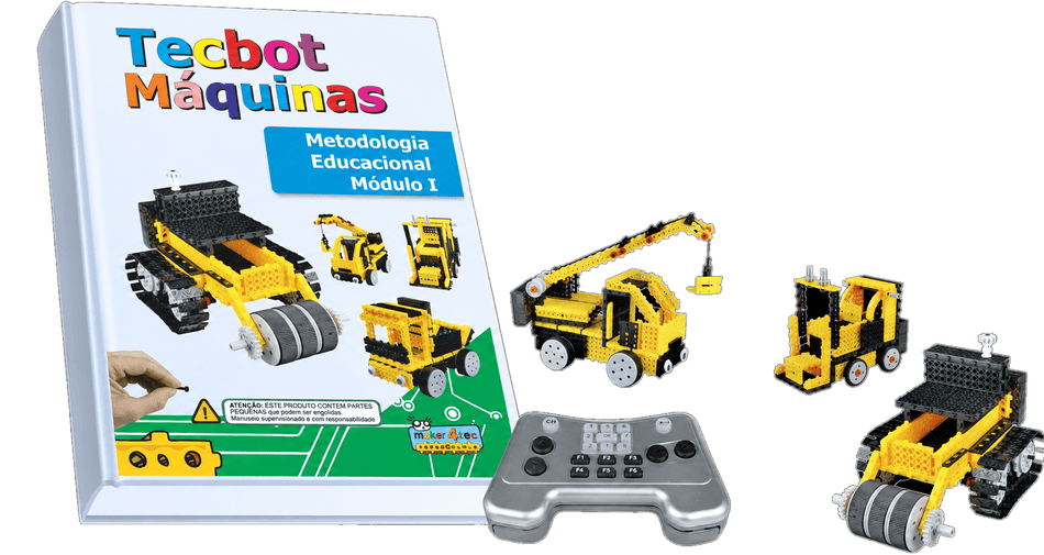 Coleção Tecbot Máquinas — Livro Metodológico e robôs de construção civil