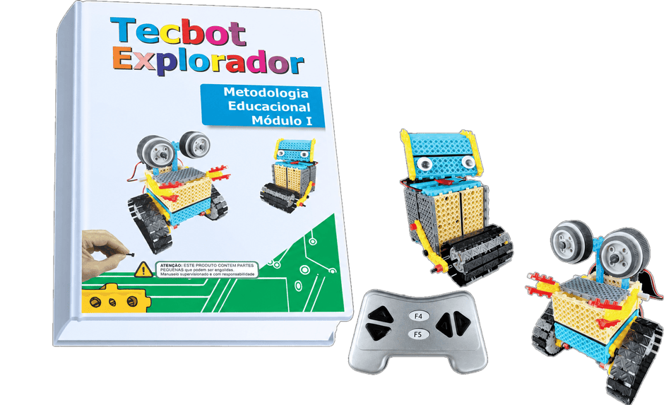 Coleção Tecbot Explorador — Livro Metodológico e robôs exploradores
